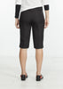 Square Stitch Knee Short in Black